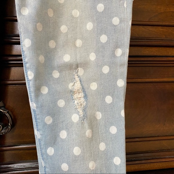 Express Stella Lowrise Polka Dot Ankle Jeggings | 6 - Picture 6 of 6